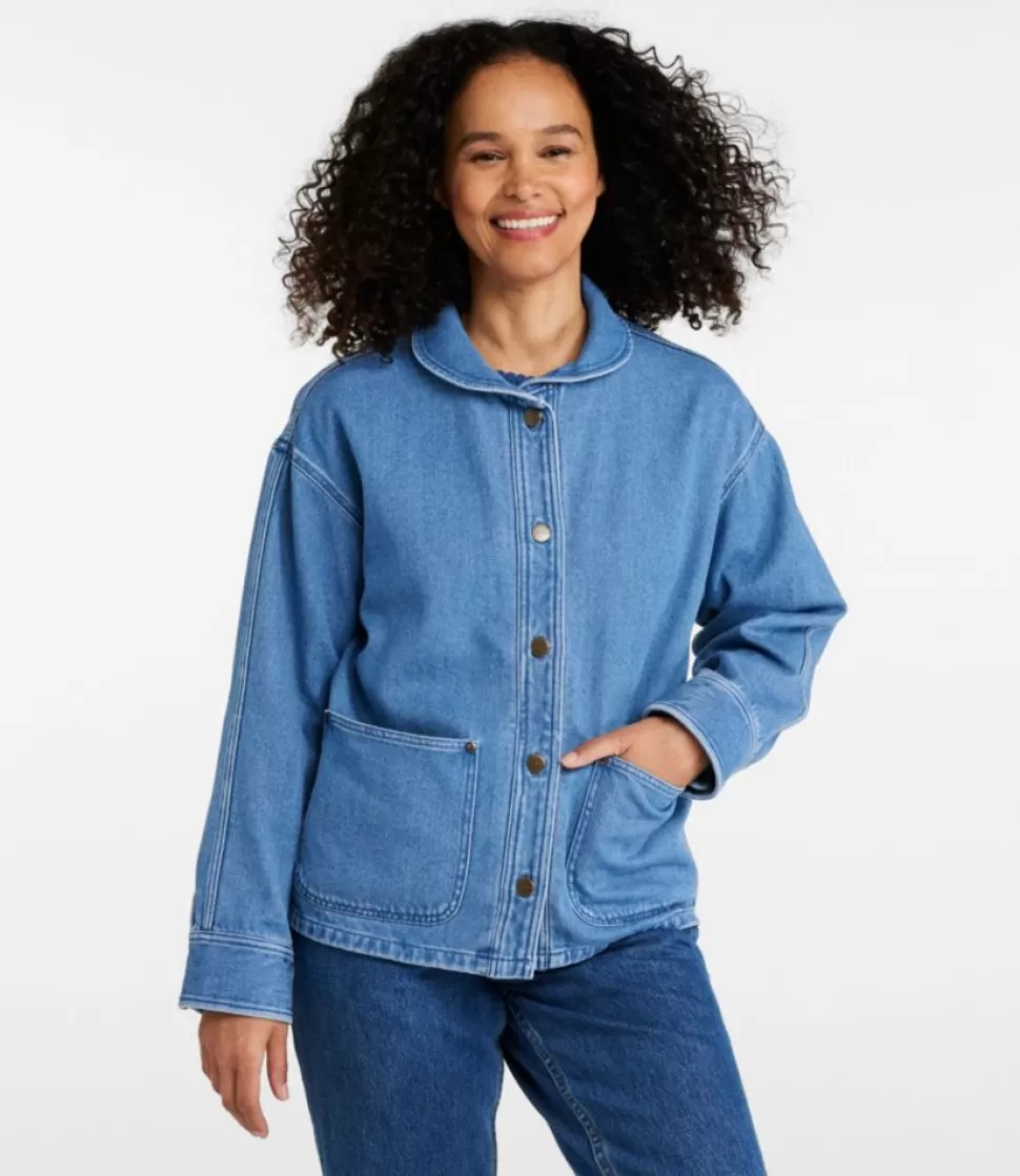 Cheap "Women's Signature Denim Chore Shirt" Women Shirts & Tops