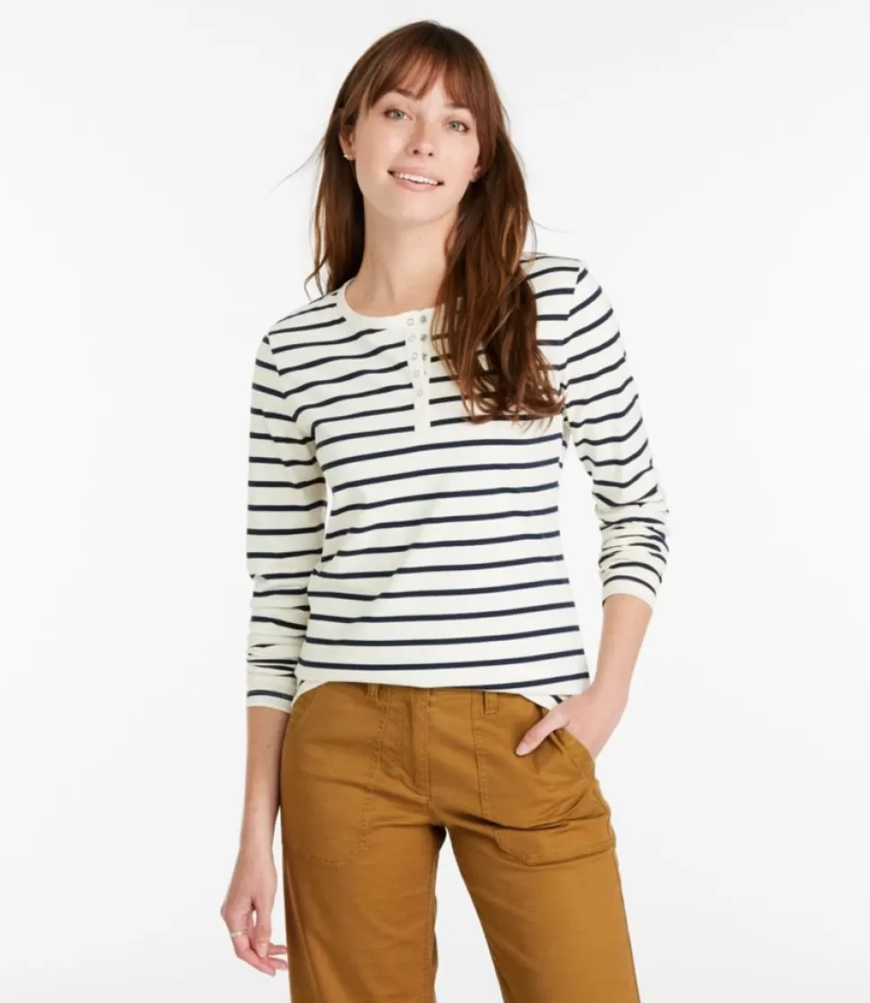 Discount "Women's Signature Rangeley Cotton Tee, Henley" Women Shirts & Tops