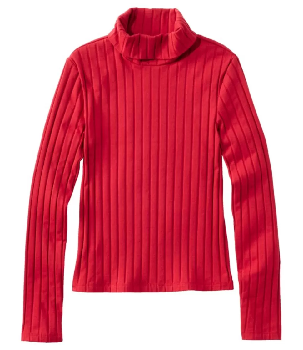 Fashion "Women's Signature Ribbed Turtleneck" Women Shirts & Tops