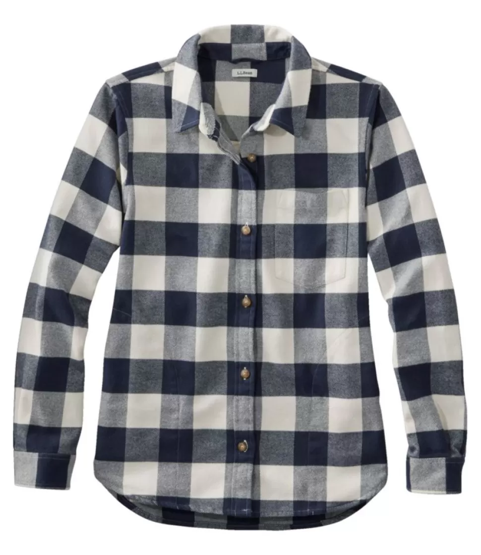 Store "Women's Soft-Brushed Flannel Shirt" Women Shirts & Tops