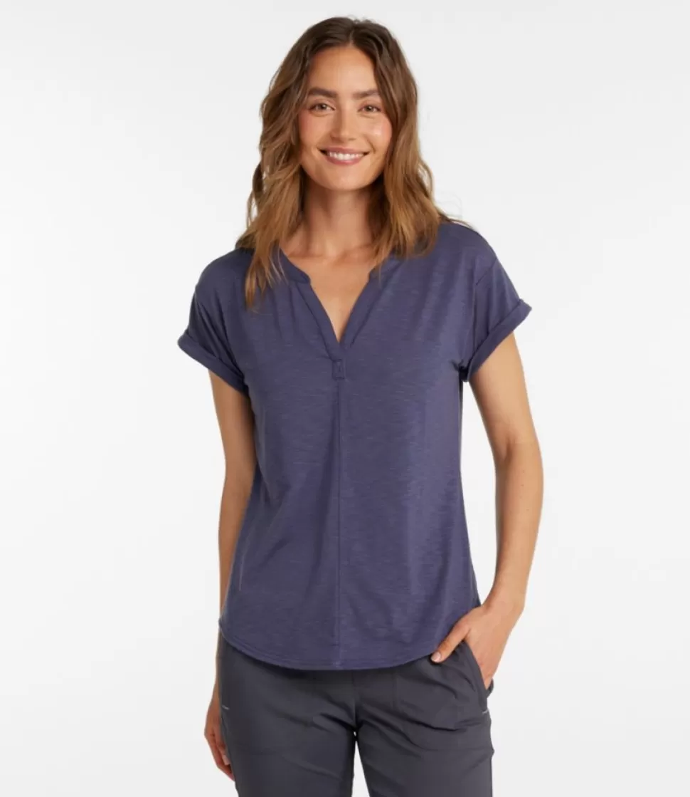 Hot "Women's Streamside Tee, Short-Sleeve Splitneck" Women Shirts & Tops | Activewear