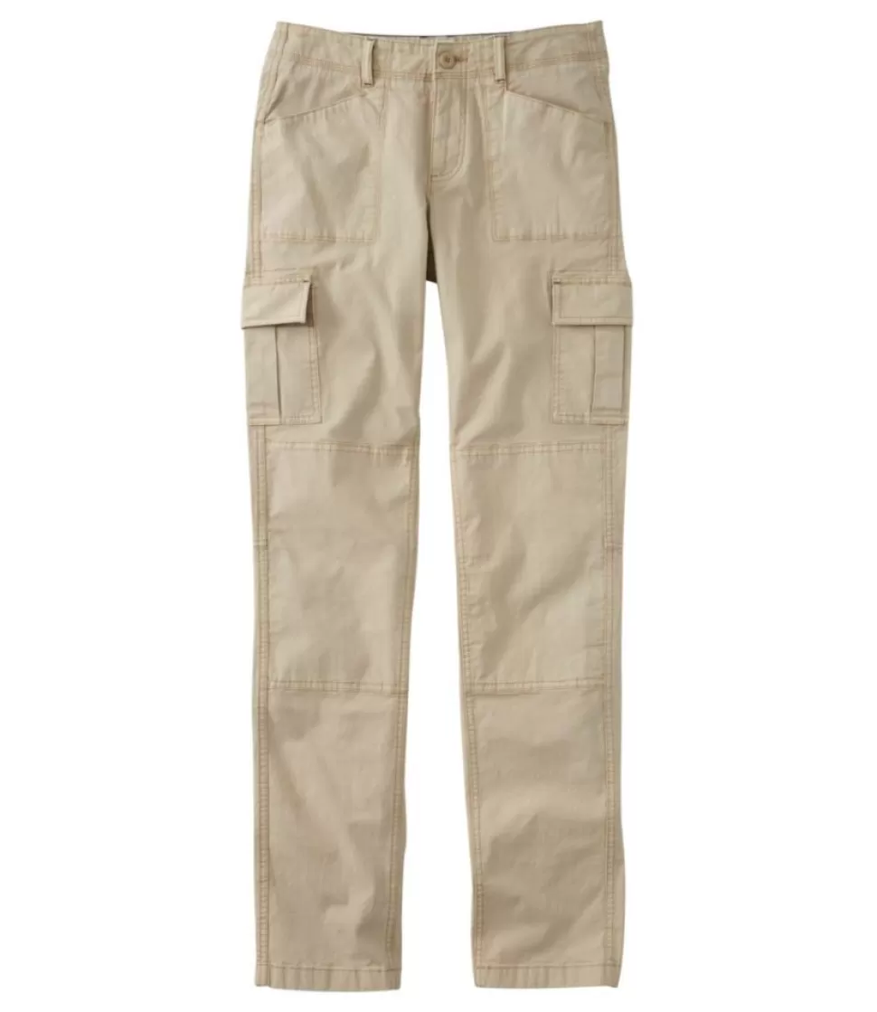 Best Sale "Women's Stretch Canvas Cargo Pants, Mid-Rise Straight-Leg" Women Pants