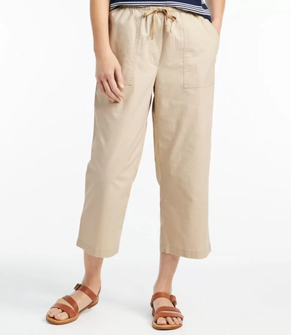 Clearance "Women's Sunwashed Canvas Pants, Straight-Leg Crop" Women Pants