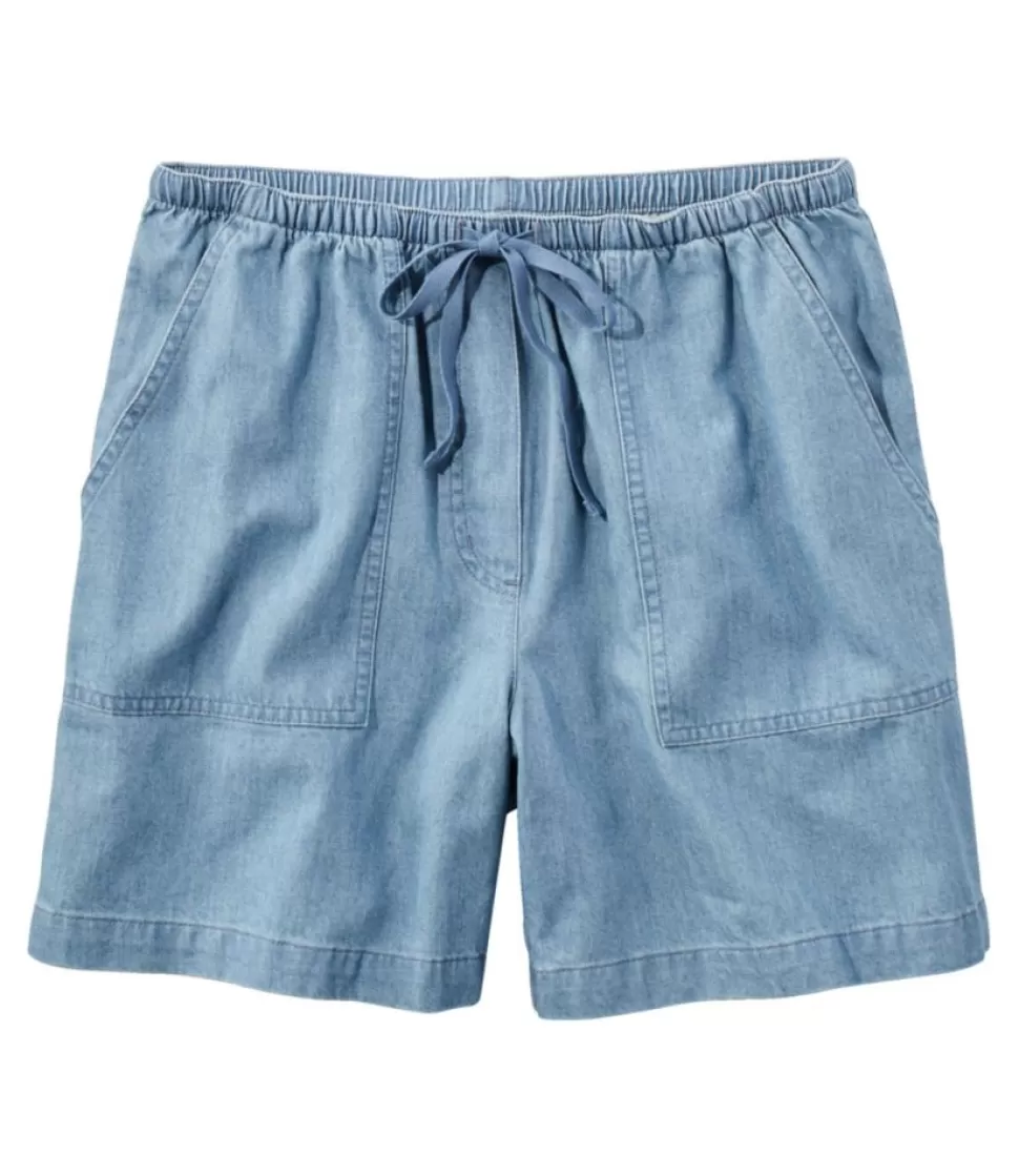 Outlet "Women's Sunwashed Denim Shorts" Women Shorts & Skorts