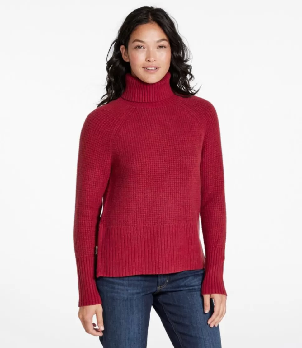 Cheap "Women's SuperSoft Waffle Sweater, Turtleneck" Women Sweaters