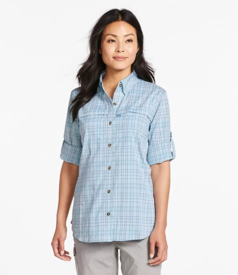 Cheap "Women's Tropicwear Shirt, Plaid Long-Sleeve" Women Shirts & Tops | Activewear