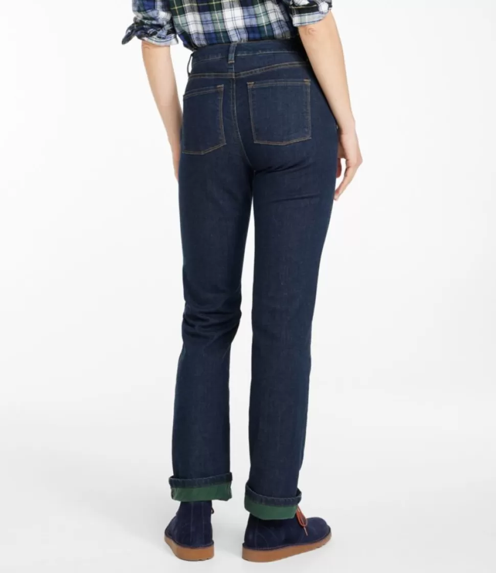 Discount "Women's True Shape Jeans, High-Rise Straight-Leg Fleece-Lined" Women Jeans