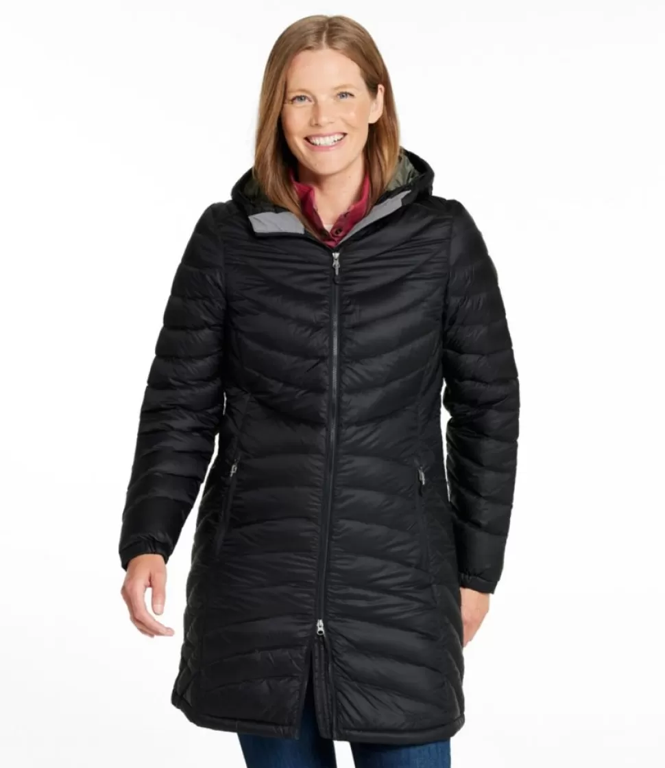 Best Sale "Women's Ultralight 850 Down Hooded Coat, Three-Quarter Length" Women Insulated Jackets