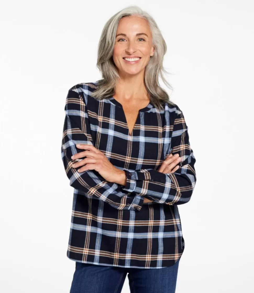 Discount "Women's Whisperweight Flannel Popover Shirt" Women Shirts & Tops