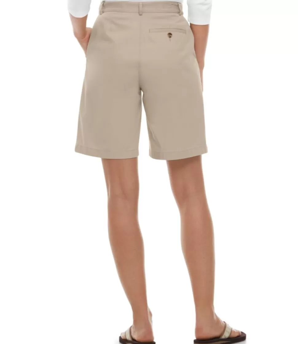 New "Women's Wrinkle-Free Bayside Shorts, Ultra High-Rise Hidden Comfort Waist 9"" Women Shorts & Skorts